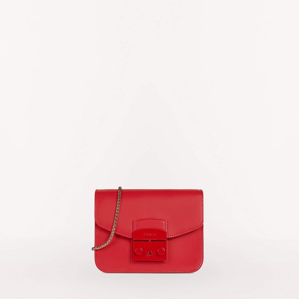 Furla Metropolis Tasker Danmark - Mini Tasker Dame Rød TAS127650